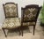 Mid 20th Century A Pair of Mid 20th Century French Louis XVI Style Accent Chairs With New Classic Upholstery Versace Style For Sale - Image 5 of 10