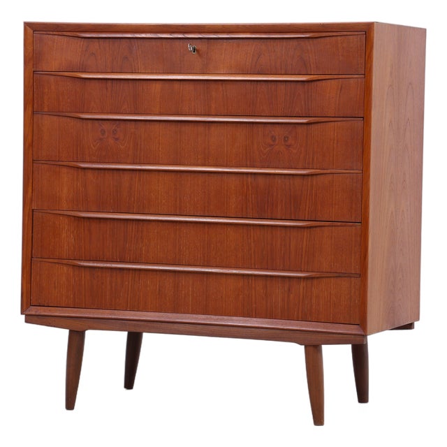 Mid-Century Danish Teak Tallboy For Sale