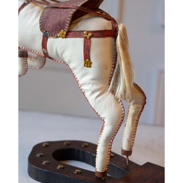 French Decorative Horse in Moleskin with Saddle and Harness, 20th Century For Sale - Image 9 of 11