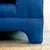 1980s Art Deco Chinoiserie Style Royal Blue Allover Upholstered 3-Seater Sofa For Sale - Image 12 of 16