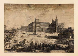 Giovanni Battista Piranesi, View of the Square of the Basilica of San Giovanni, 1775, Etching