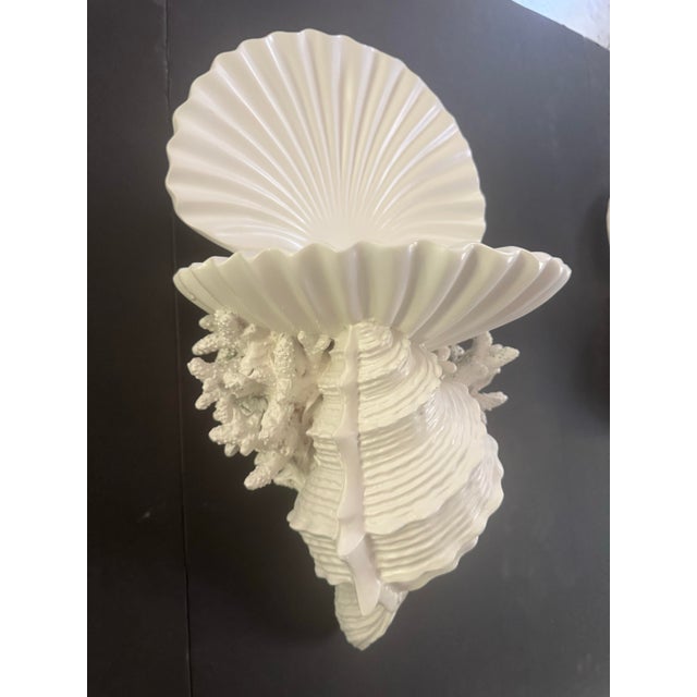 Coastal Fabulous Shell Motif Wall Brackets For Sale - Image 3 of 7