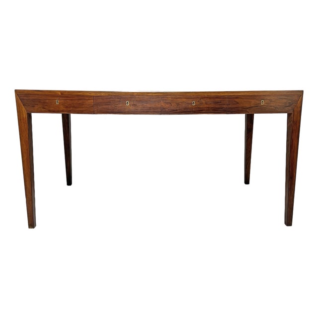 C. 1950s Severin Hansen Model 36 Rosewood Desk for Haslev, Denmark For Sale
