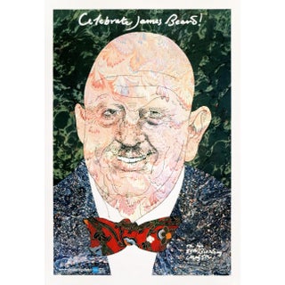 1986 Milton Glaser, Mohawk Graphics Collection Poster, Celebrate James Beard!, American Express For Sale