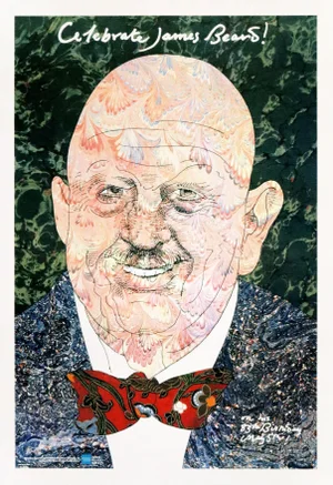 1986 Milton Glaser, Mohawk Graphics Collection Poster, Celebrate James Beard!, American Express