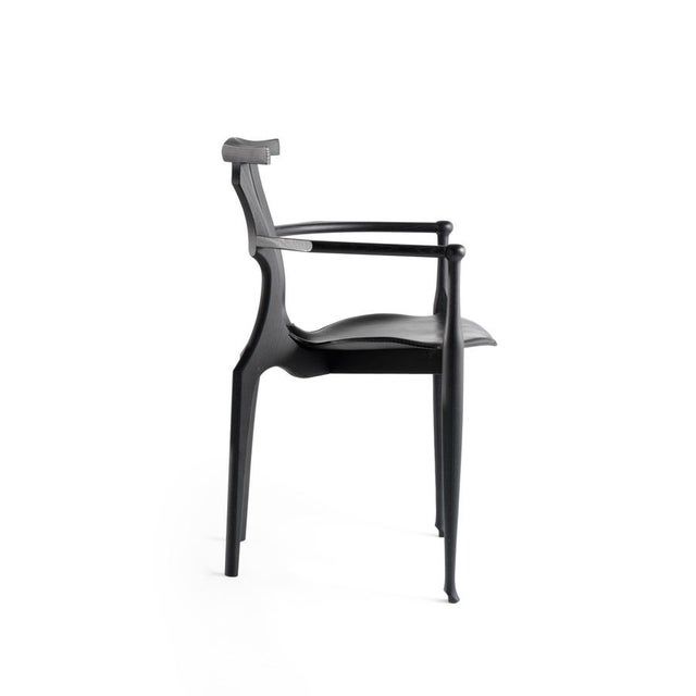 Black Gaulino Chairs by Oscar Tusquets, Set of 8 For Sale - Image 3 of 7