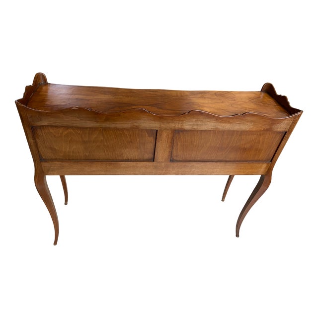 Louis XV Style Console Table in Cherrywood, 1950s For Sale