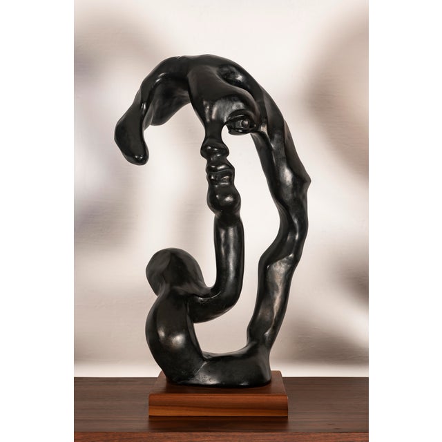 Wood Klara Sever, Surrealist Sculpture of a Woman, 1979, Plaster For Sale - Image 7 of 9