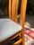 Beautiful set of four vintage high-back dining chairs made in Italy by IMS SRL. The chairs feature striking geometric...