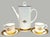 Late 20th Century Vintage American Royalty Gold Monogram Coffee Chocolate Pot Demitasse Set - 5 pcs For Sale - Image 5 of 5
