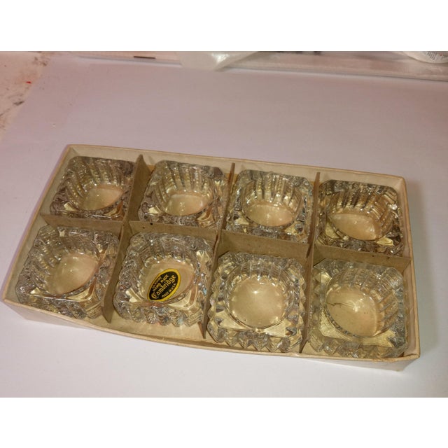 Cambridge Glass Company Vintage Set Cambridge Crystal Salt Cellars For Sale - Image 4 of 5