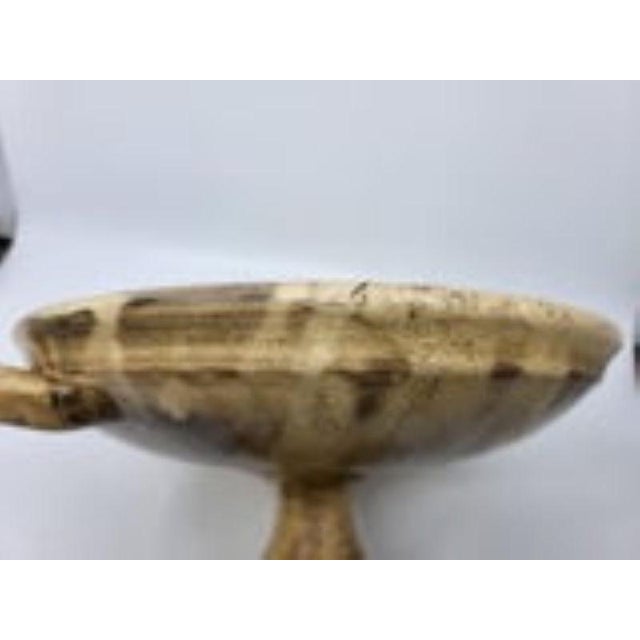 1960s Ceramic Bowl with Floral Decoration from Vallauris, France, 1960 For Sale - Image 5 of 10