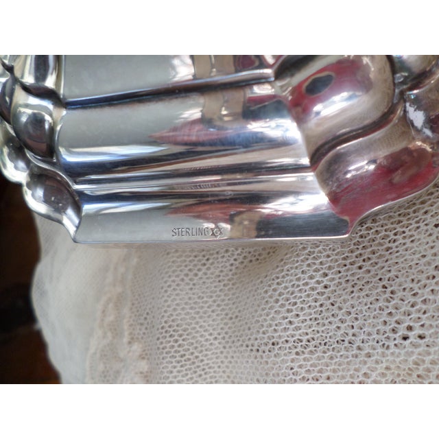 Antique Jakob Grimminger Sterling Silver Art Deco Three-Tiered Candelabras - A Pair For Sale - Image 9 of 11