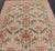 Antique Spanish Gallery Rug With Coral, Olive, and Cream Floral Design For Sale - Image 13 of 15