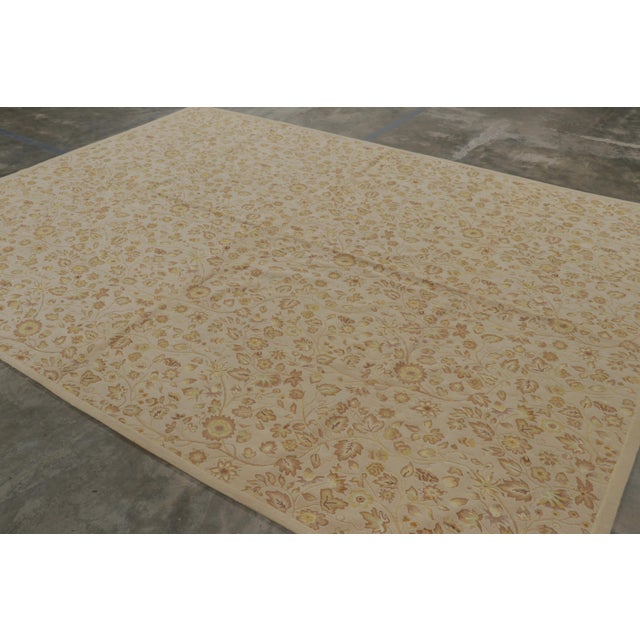 Handwoven in wool, this 9x12 contemporary rug by Rug & Kilim is inspired by antique Tudor rugs, flatweaves and...
