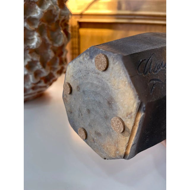 Paul Chaleff Wood-Fired Ceramic Vase by Paul Chaleff For Sale - Image 4 of 13