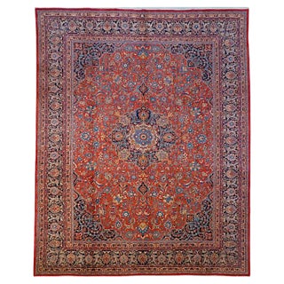 Vintage Kashan Rug, 1980s For Sale