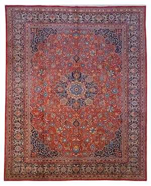 Vintage Kashan Rug, 1980s