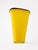 Large Vintage Murano Yellow Cased Opaline Glass Vase with Black Rim, 1970s For Sale - Image 4 of 7