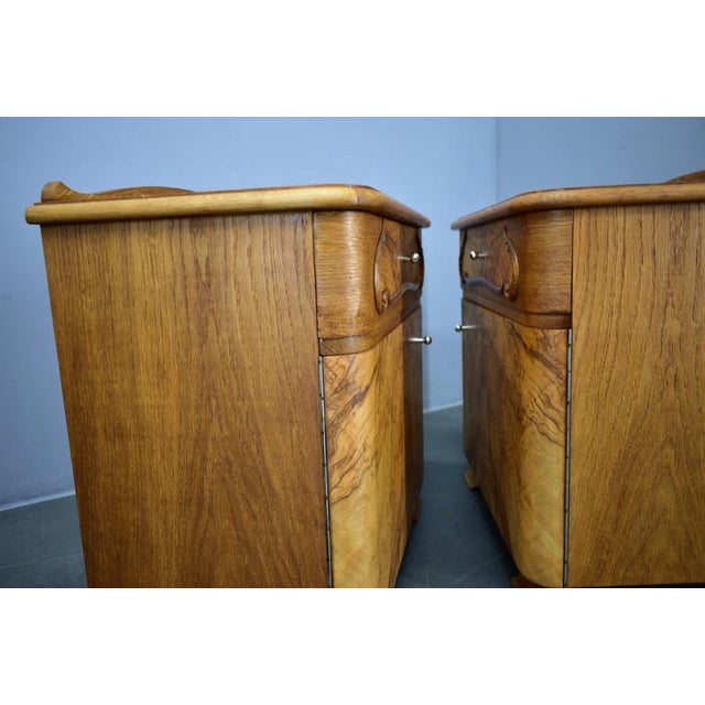 Art Deco Bedside Tables, Czechoslovakia, 1939, Set of 2 For Sale - Image 15 of 18