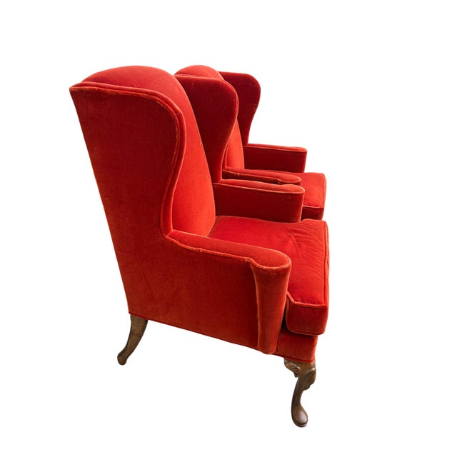 Mid 20th Century Hammary Furniture Wingback Chairs - A Pair For Sale - Image 10 of 17