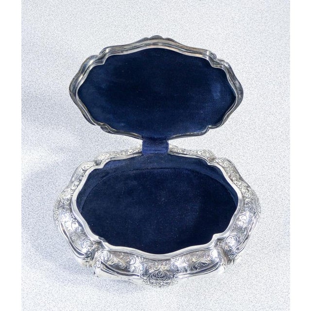 Vintage Silver Jewelry Box, 1930s For Sale - Image 16 of 18