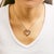 Haus of Brilliance 14K Yellow Gold Plated Sterling Silver 1.00 Cttw Diamond Double Heart Pendant Necklace For Sale - Image 4 of 5