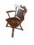 Classic Romweber Viking Oak dining chairs. The span of the two arm chairs is 25.5”. Side chairs are 18.5 wide. See the...