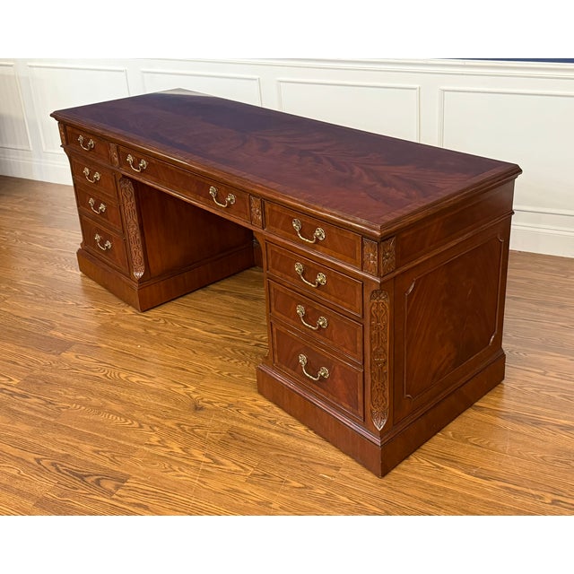 2020s Traditional Mahogany Credenza by Leighton Hall - Showroom Sample For Sale - Image 5 of 10