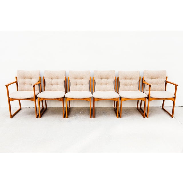 Vintage Danish Modern Solid Teak Dining Chairs by Vamdrup For Sale - Image 14 of 15