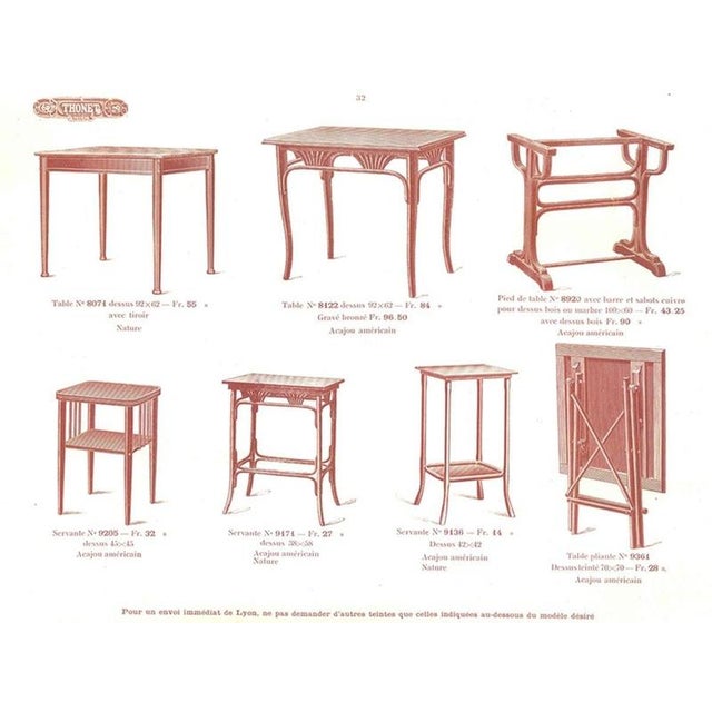 Vienna Secession Bentwood No. 412 Side Table by Otto Wagner for Thonet, 1904 For Sale - Image 13 of 14