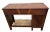 1930s Art Deco Wall Desk Petite Size Four Dovetail Jointed Drawers Two Tone Walnut For Sale In Palm Springs - Image 6 of 11