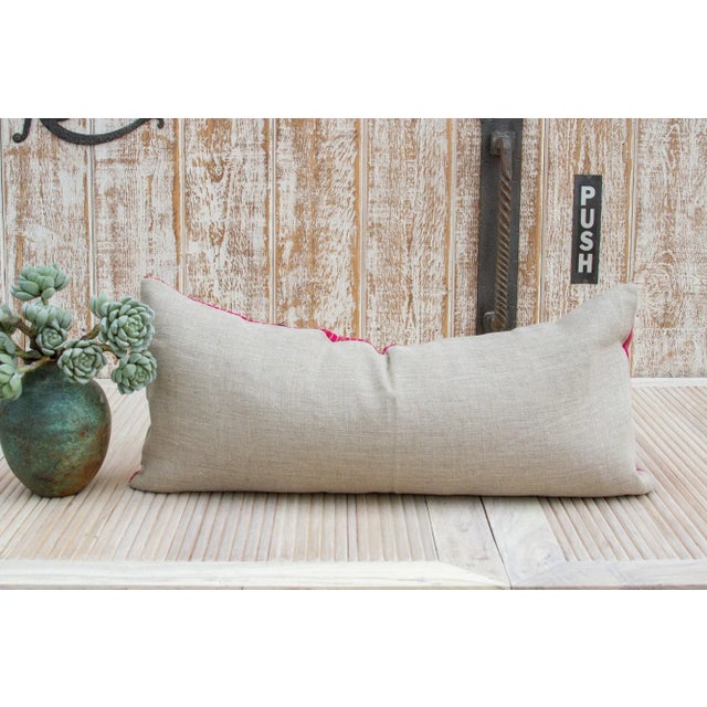 Antique Haifa Sindh Silk Pillow For Sale In Los Angeles - Image 6 of 8