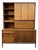Mid 20th Century Barney Flagg for Drexel Parallel Mid-Century Walnut and Cane Credenza and Hutch For Sale
