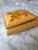 Midcentury Italian Burl Wood & Brass Music Box With Floral Design For Sale In Los Angeles - Image 6 of 12
