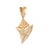 Finely detailed vintage conch shell pendant crafted in 14k yellow gold (circa 1970s). The beautifully detailed large...