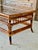 Vintage Brighton Pavilion Scorched Bamboo Coffee Table With Glass Top For Sale - Image 10 of 12