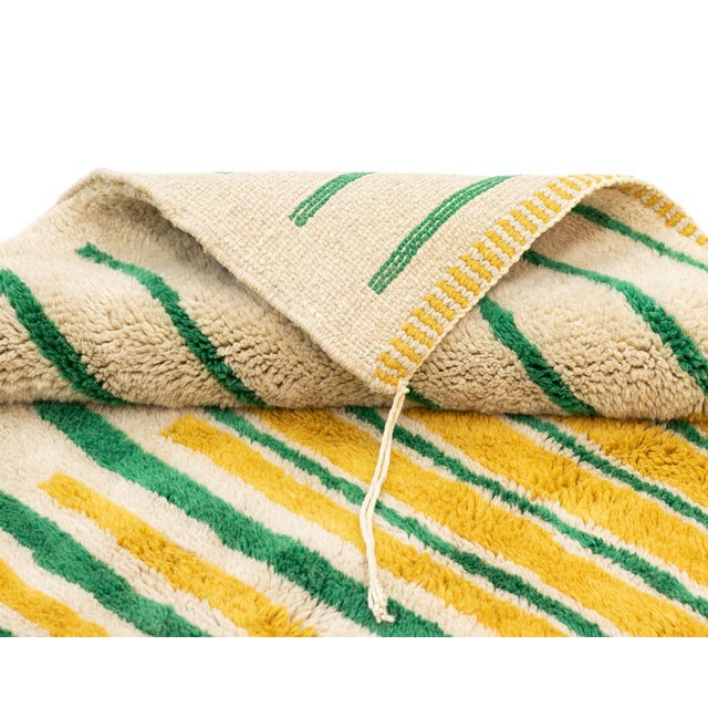 Early 21st Century Hand-Knotted Wool Rug by Azele Studio For Sale - Image 5 of 9