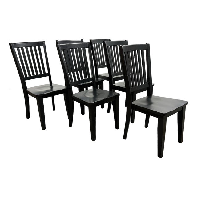 Shaker-Style Dining Chairs, Set of Six For Sale