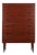 Six Drawer Teak Tall Dresser Chest Made in Denmark by Munch Slagelse For Sale