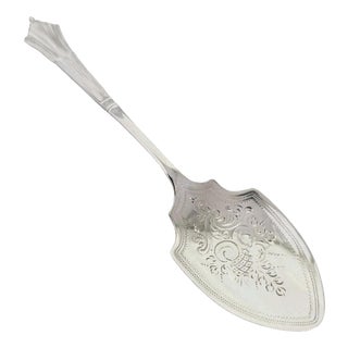 Antique Edwardian Sterling Silver Preserve Spoon, Sheffield, 1902 For Sale