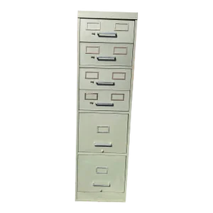 1970s Vintage All Steel Metal Card Drawer and Filling Cabinet