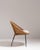 1960s French Mid- Century Modern Rattan Woven Chair with Upholstered Seat For Sale - Image 9 of 15