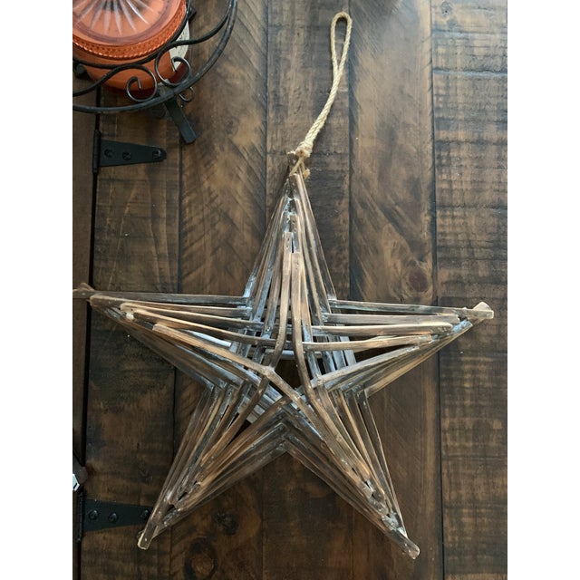 2010s Vintage Large Hanging Driftwood Star for Christmas Decor Farmhouse Style For Sale - Image 5 of 8