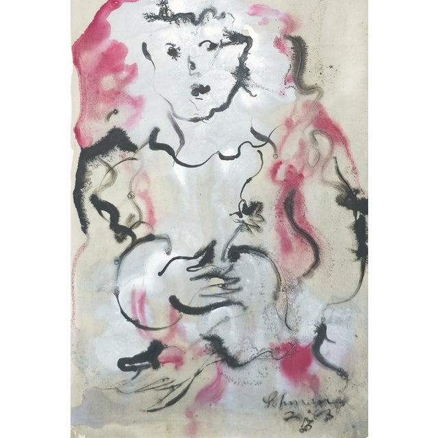 Girl With Flower - Robert Lohman, C. 1963 For Sale