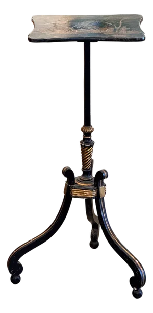 Early 19th Century English Regency Chinoiserie Candlestand