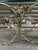 Mid 20th Century Italian Mid Century Mixed Metal Wrought Iron Side Tables, Glass Top Pair For Sale - Image 5 of 7