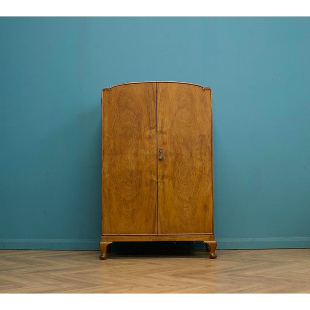 Art Deco Walnut Compactum Wardrobe, 1930s For Sale - Image 11 of 11