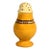 1810s English Mocha Dipped Ware Pepper Pot, Ochre Slip, Herringbone Band, Regency For Sale