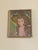 Wood Vintage Portrait of a Girl by Artist Ruth K S - Framed For Sale - Image 7 of 9